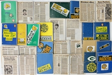 1957-1990 Green Bay Packers Scrap Book Collection (Lot of 40+)