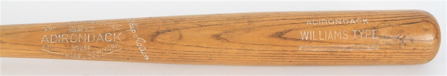 1961-63 Williams Adirondack Professional Model Post Career Index Bat (MEARS LOA)