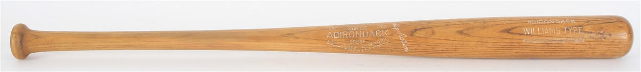 1961-63 Williams Adirondack Professional Model Post Career Index Bat (MEARS LOA)