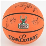 2012-13 Milwaukee Bucks Team Signed Basketball w/ 14 Signatures Including Monta Ellis, Luc Mbah a Moute, Ekpe Udoh & More (JSA/Team COA) 