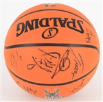 2012-13 Milwaukee Bucks Team Signed Basketball w/ 14 Signatures Including Monta Ellis, Luc Mbah a Moute, Ekpe Udoh & More (JSA/Team COA) 