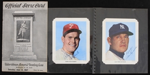 1947-54 Baseball Memorabilia - Lot of 3 w/ Walter Johnson Griffith Stadium Memorial Unveiling Game Program, Allie Reynolds Signed Photo & More (JSA)