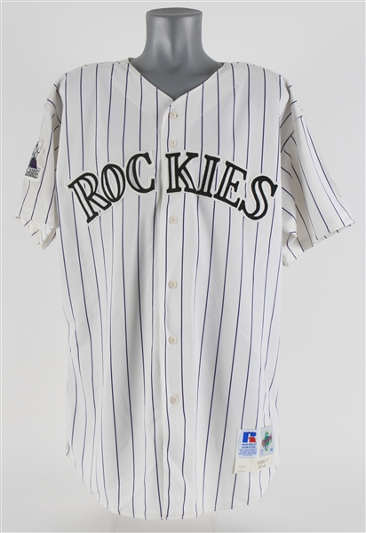 1998 Robbie Beckett Colorado Rockies Spring Training Home Jersey (MEARS LOA)