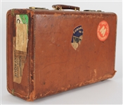 1952 Arch Ward Suitcase w/ Cunard White Star to Europe on the Mauretania Tag Affixed Father of the Major League Baseball All Star Game