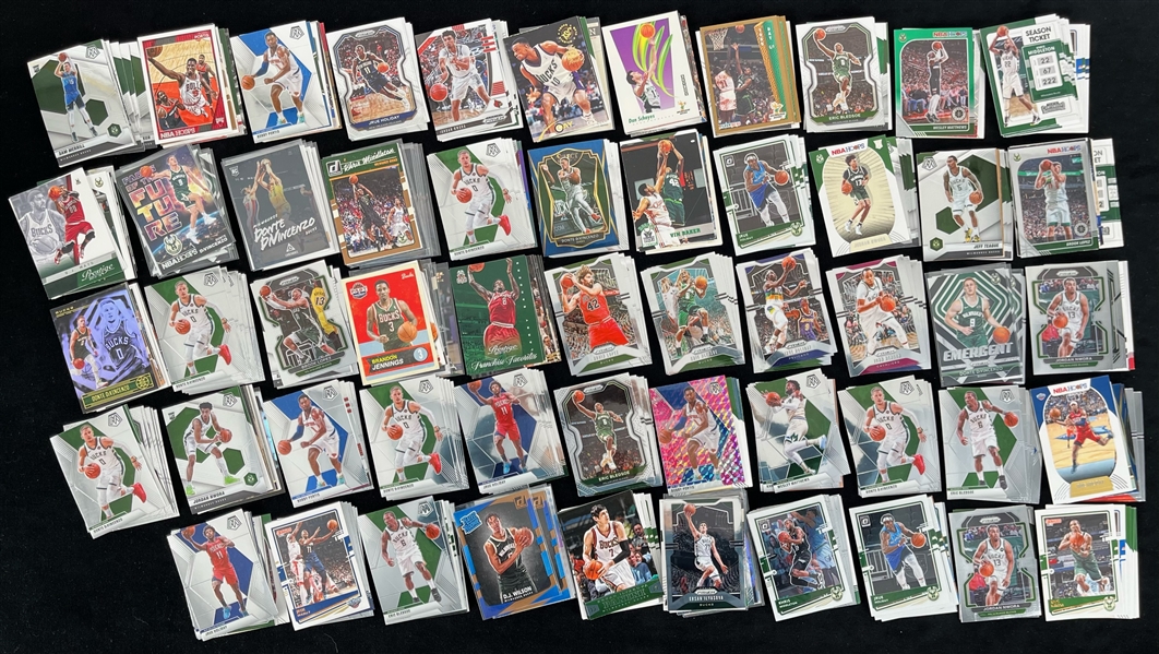 1990s-2020s Milwaukee Bucks Basketball Trading Cards - Lot of 400+