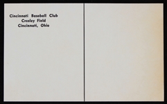 1954-55 Dick Bartell Cincinnati Redlegs 3.5x5.5 B&W Postcard