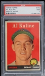 1958 Al Kaline Detroit Tigers Topps Trading Card #70 (White Name) (NM-7)