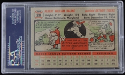 1956 Al Kaline Detroit Tigers Topps Trading Card #20 (Gray Back) (NM-7)