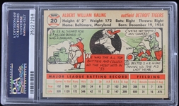 1956 Al Kaline Detroit Tigers Topps Trading Card #20 (White Back) (NM-7)