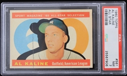 1960 Al Kaline Detroit Tigers All Star Topps Trading Card #561 (NM-7)