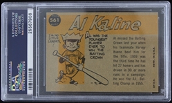 1960 Al Kaline Detroit Tigers All Star Topps Trading Card #561 (NM-7)