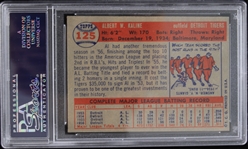 1957 Al Kaline Detroit Tigers Topps Trading Card #125 (NM-7)
