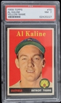 1958 Al Kaline Detroit Tigers Topps Trading Card #70 (Yellow Name) (NM-7)