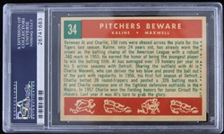 1959 Al Kaline and Charlie Maxwell Detroit Tigers Topps Trading Card #34 (NM-MT 8)