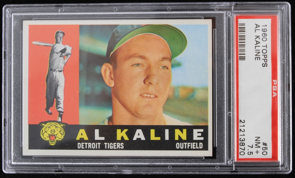 1960 Al Kaline Detroit Tigers Topps Trading Card #50 (NM+ 7.5)