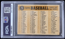1960 Detroit Tigers Topps Trading Card #72 (NM-MT 8)