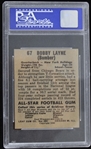1949 Bobby Layne New York Bulldogs Leaf Trading Card #67 (EX-MT 6)