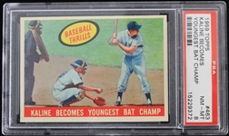 1959 Al Kaline Detroit Tigers Topps Trading Card #463 (NM-MT 8)