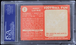 1958 Bobby Layne Detroit Lions Topps Trading Card #2 (NM 7)