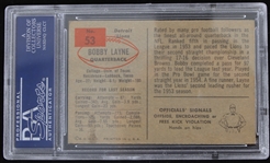 1954 Bobby Layne Detroit Lions Bowman Trading Card #53 (NM 7)