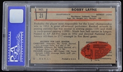1953 Bobby Layne Detroit Lions Bowman Trading Card #21 (NM 7)