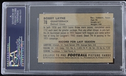 1952 Bobby Layne Detroit Lions Bowman Small Trading Card #78 (NM 7)