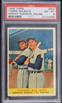 1958 Al Kaline Harvey Kuehn Detroit Tigers Big Bats Topps Trading Card #304 (NM-MT 8)