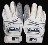 2009 Ivan Rodriguez Houston Astros Game Worn Franklin Batting Gloves (MEARS LOA)