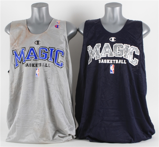 1999-2001 Bo Outlaw John Amaechi Orlando Magic Reversible Practice Jerseys - Lot of 2 (MEARS LOA)