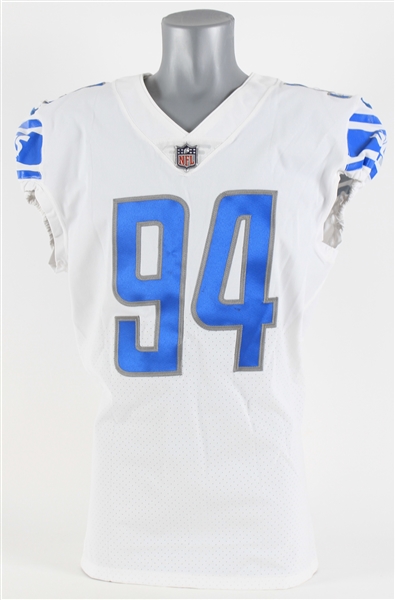 2022 Eric Banks Detroit Lions Preseason Jersey (MEARS LOA)