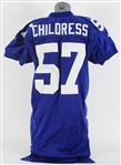 2000 OJ Childress New York Giants Preseason Jersey w/ Uniform Pants (MEARS LOA)