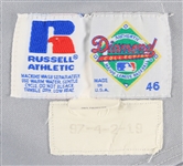 1997 Bobby Higginson Detroit Tigers Game Worn Road Jersey (MEARS LOA)