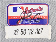 2012 Jhonny Peralta Detroit Tigers Game Worn Road Jersey (MEARS LOA/MLB Hologram)