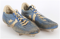 1974-78 Game Worn Converse Baseball Cleats Attributed to Rick Rhoden (MEARS LOA) 