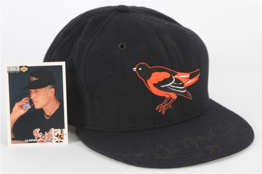 1994 Cal Ripken Jr. Baltimore Orioles Signed Game Worn Cap (MEARS LOA/JSA/Ripken LOA)