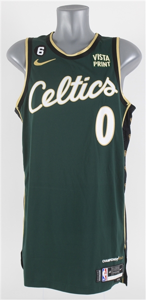 2022-23 Jayson Tatum Boston Celtics City Edition Jersey (MEARS A5)