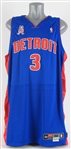 2001-02 Ben Wallace Detroit Pistons Game Worn Road Jersey (MEARS A5)