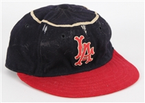 1961 Johnny James Los Angeles Angels Signed Game Worn Cap (MEARS LOA/JSA) Inaugural Season