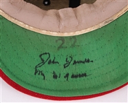 1961 Johnny James Los Angeles Angels Signed Game Worn Cap (MEARS LOA/JSA) Inaugural Season