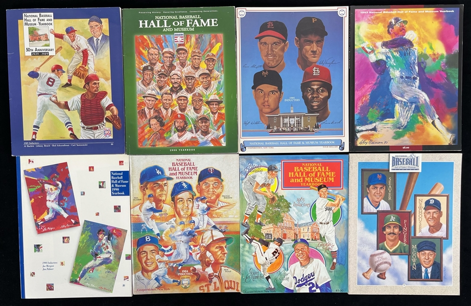 1983-2006 Baseball Hall of Fame Yearbook Collection - Lot of 8