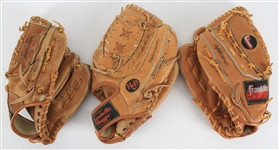 1980s Player Endorsed Store Model Baseball Mitts - Lot of 3 w/ Mike Schmidt, Fred Lynn & Graig Nettles