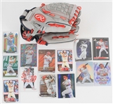 2010s Mike Trout Los Angeles Angels Memorabilia Collection - Lot of 14 w/ Trading Cards & Player Endorsed Store Model Baseball Mitt