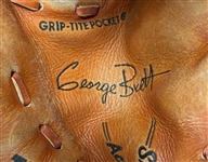 1980's George Brett Kansas City Royals Player Endorsed Store Model Wilson Baseball Mitts - Lot of 3