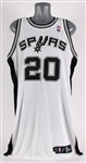 2007-08 Manu Ginobili San Antonio Spurs Signed Game Worn Home Jersey (MEARS A10) *Full JSA Letter*