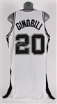 2007-08 Manu Ginobili San Antonio Spurs Signed Game Worn Home Jersey (MEARS A10) *Full JSA Letter*