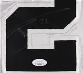 2006-07 Tim Duncan San Antonio Spurs Signed Game Worn Hardwood Classics Throwback Jersey (MEARS A10) *JSA*