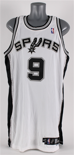2007-08 Tony Parker San Antonio Spurs Signed Game Worn Home Jersey (MEARS A10) *Full JSA Letter*