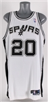 2005-06 Manu Ginobili San Antonio Spurs Signed Game Worn Home Jersey (MEARS A10) *Full JSA Letter*