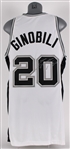2005-06 Manu Ginobili San Antonio Spurs Signed Game Worn Home Jersey (MEARS A10) *Full JSA Letter*
