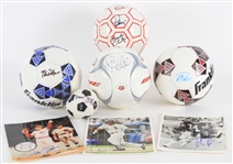 2000s Soccer Baseball Football Signed Memorabilia - Lot of 6 w/ Pele, Mia Hamm, Brandi Chastain, Pete Rose, Walter Payton & More (JSA)